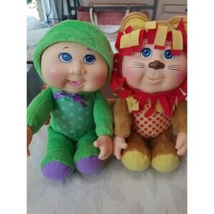 Set of 2 Cabbage PATCH KIDS ZOO FRIENDS SET JAYE LION & PERRY TURTLE